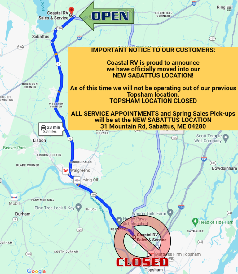 DIRECTIONS FROM TOPSHAM TO SABATTUS